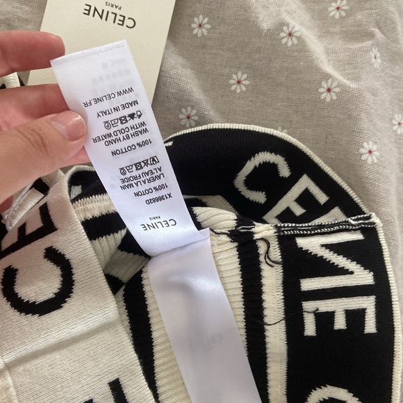 Celine Crop Top White Size S - Picture 4 of 5